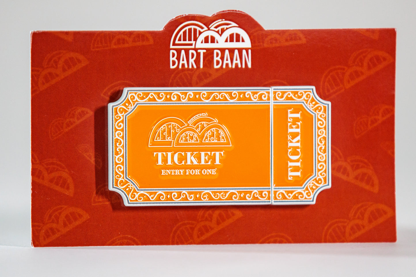 Bart Baan Ticket pin
